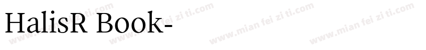 HalisR Book字体转换
